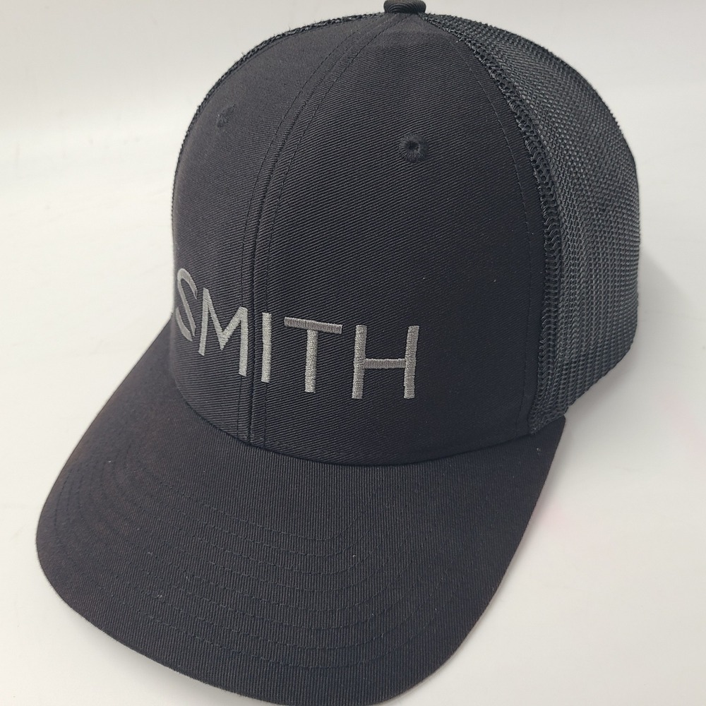 Smith Optics Hat Snapback Trucker Mesh Richardson 112 Black Gray Casual Logo Men